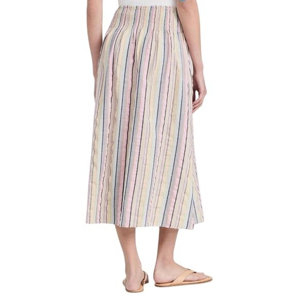 Kerri Rosenthal Women's Martin Stripe Skirt Multicolor Maxi Cotton Size Small - Picture 2 of 6